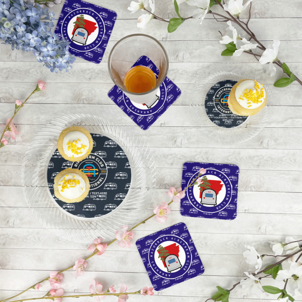 Custom Design - Paper Coasters - In Context