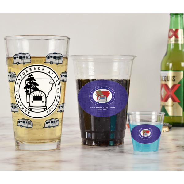 Custom Design - Pint Glass - Full Fill w Transparency - In Context