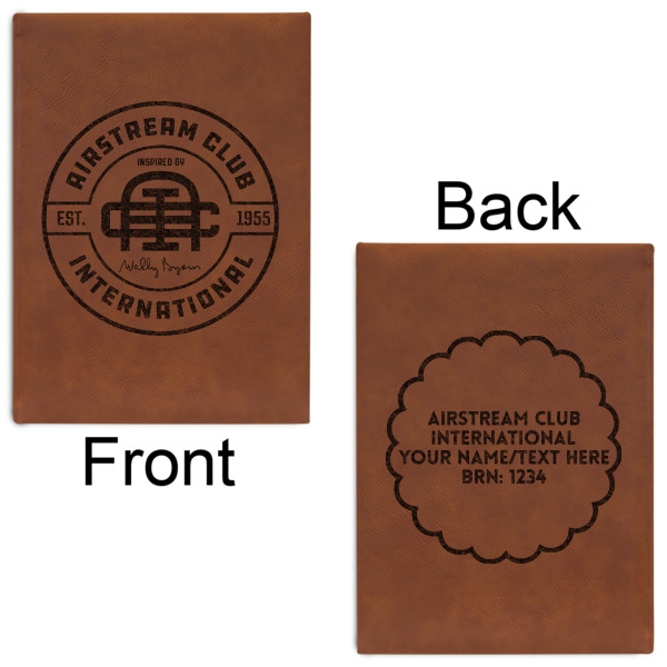 Custom Design - Leatherette Journals - Large - Double Sided - Front & Back View