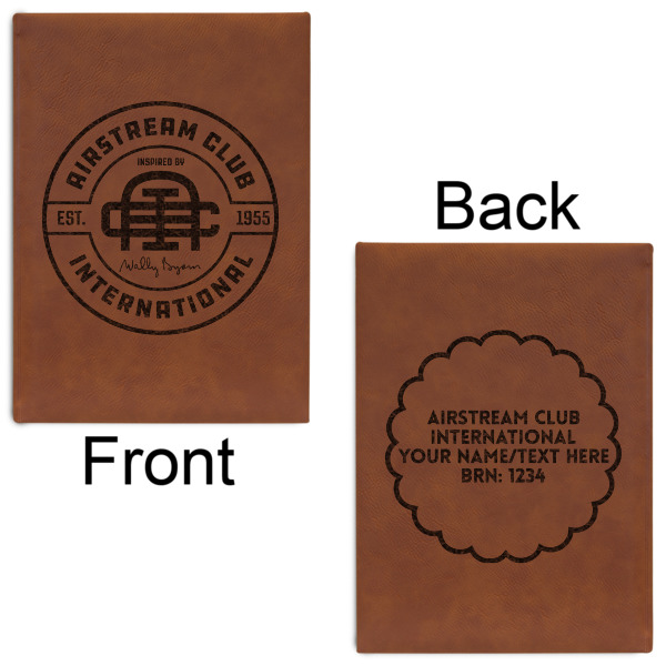 Custom Design - Leatherette Sketchbooks - Large - Double Sided - Front & Back View