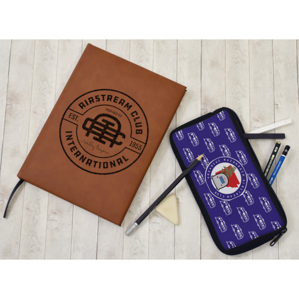 Custom Design - Leather Sketchbook - Large - Single Sided - In Context