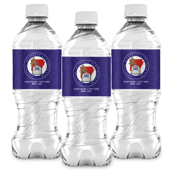 Custom Design - Water Bottle Labels - Front View