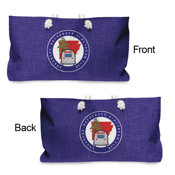 Custom Design - Large Rope Tote - From & Back View