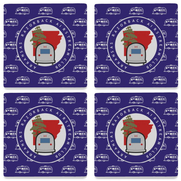 Custom Design - Set of 4 Stone Coasters - See All 4 View