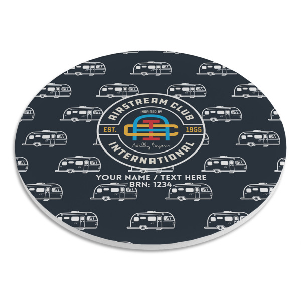 Custom Design - Round Stone Trivet - Angle View