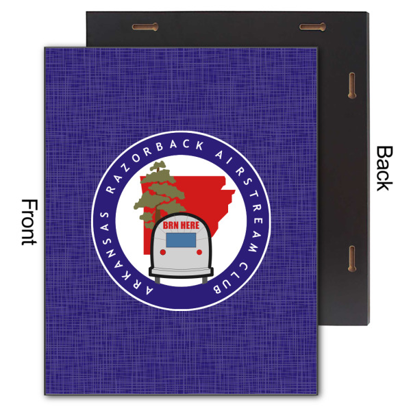 Custom Design - 11x14 Wood Print - Front & Back View