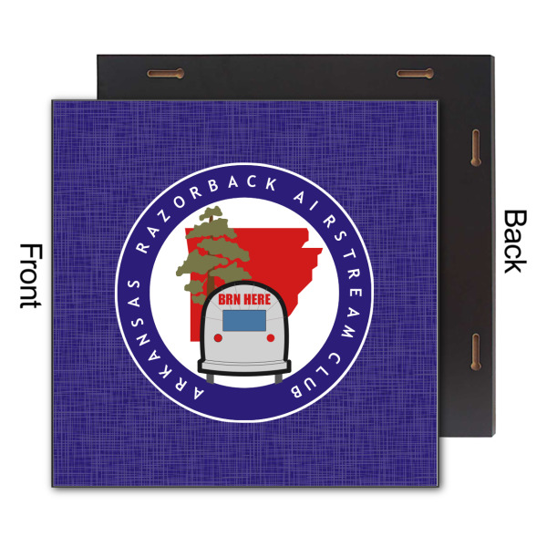 Custom Design - 12x12 Wood Print - Front & Back View