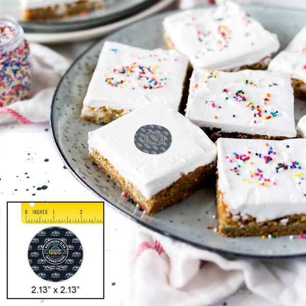 Custom Design - Printed Icing Circle - Small - In Context