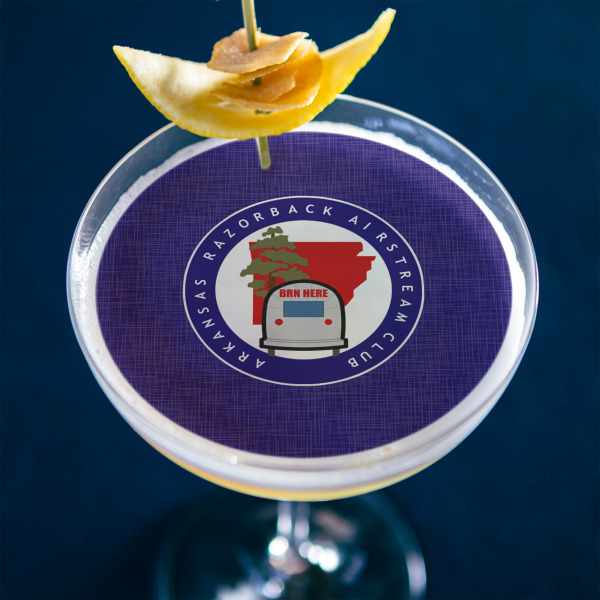 Custom Design - Printed Drink Topper - XLarge - In Context