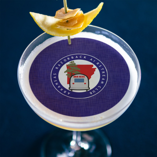 Custom Design - Printed Drink Topper - Large - In Context