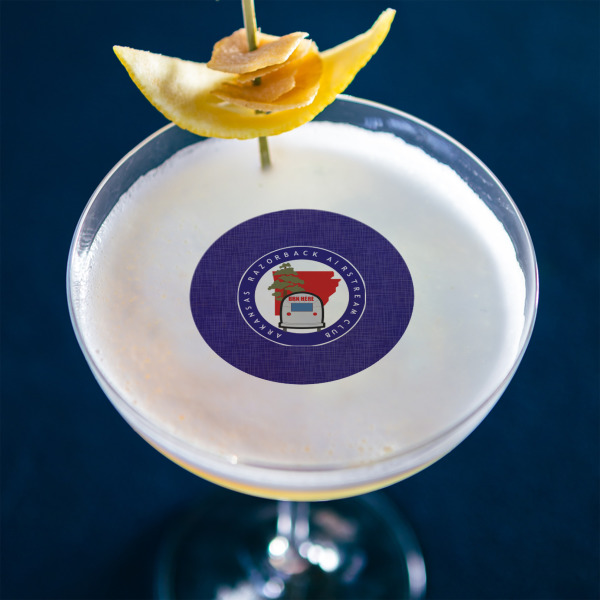 Custom Design - Printed Drink Topper - Small - In Context