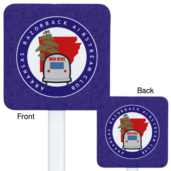 Custom Design - White Plastic Stir Stick - Double Sided - Front & Back