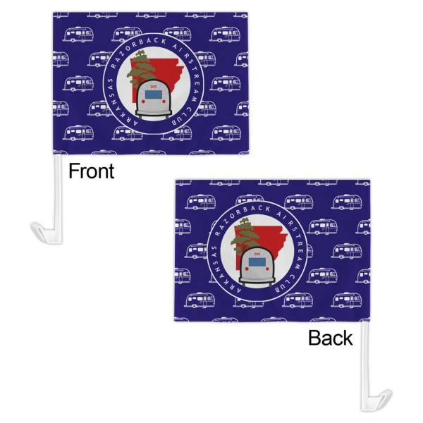Custom Design - Car Flag - 11" x 8" - Front & Back View