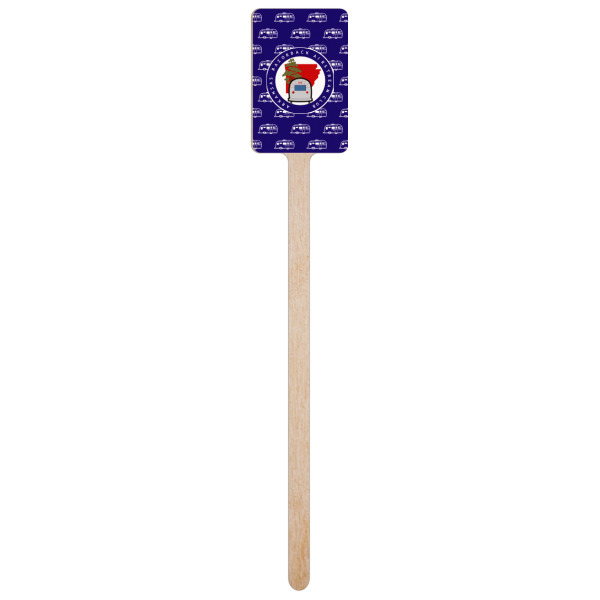 Custom Design - Wooden 6.25" Stir Stick - Rectangular - Single Stick
