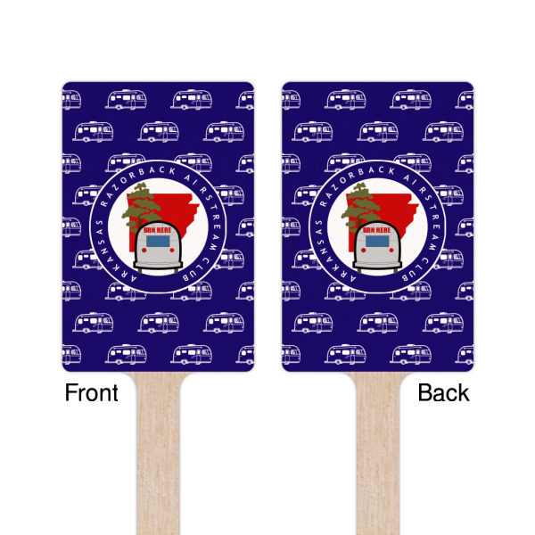 Custom Design - Wooden 6.25" Stir Stick - Rectangular - Double Sided - Front & Back