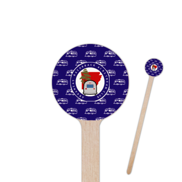 Custom Design Your Own 7.5" Round Wooden Stir Sticks - Single-Sided