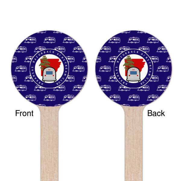 Custom Design - Wooden 7.5" Stir Stick - Round - Double Sided - Front & Back