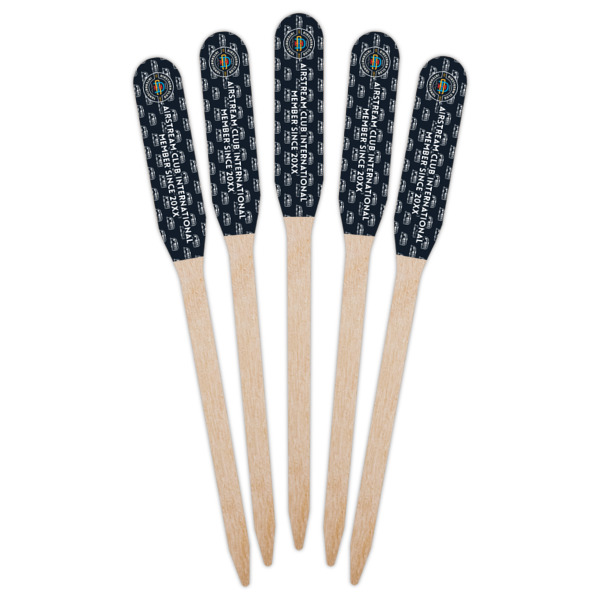 Custom Design - Wooden Food Pick - Paddle - Fan View