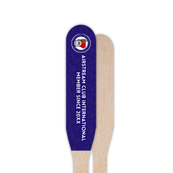 Custom Design - Wooden Food Pick - Paddle - Single Sided - Front & Back
