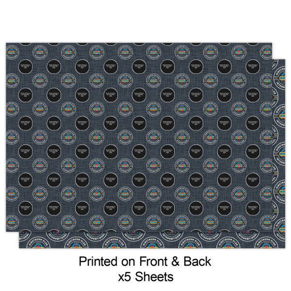 Custom Design - Wrapping Paper Sheet - Double Sided - Front