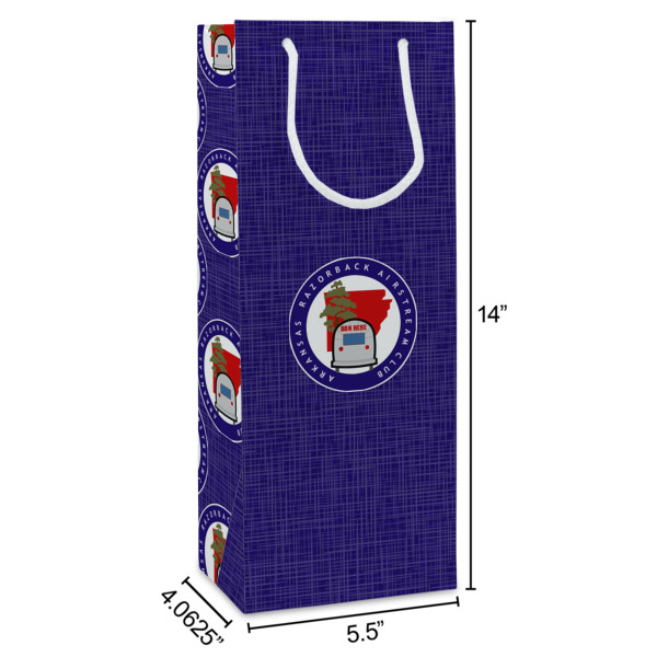 Custom Design - Wine Gift Bag - Dimensions