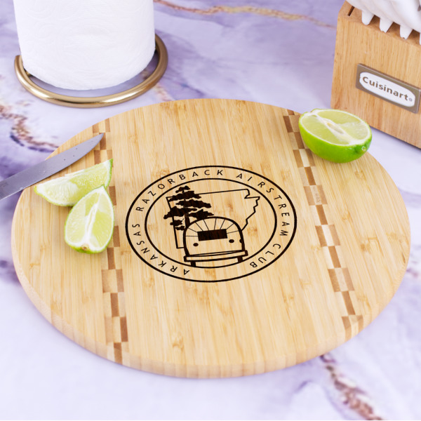 Custom Design - Bamboo Cutting Board - In Context