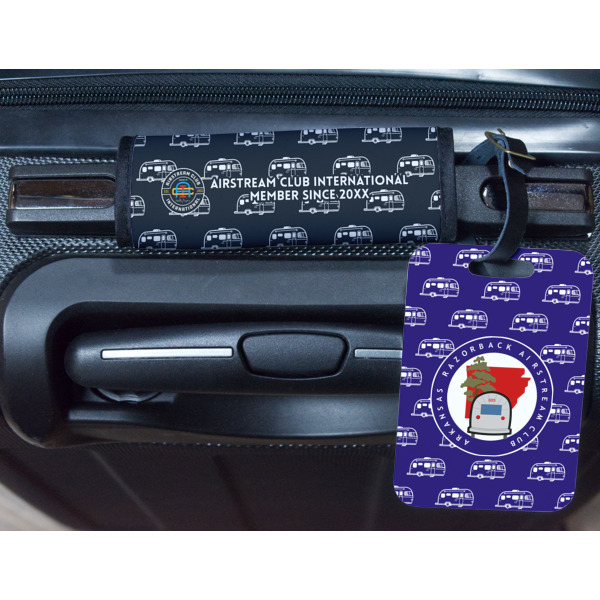 Custom Design - Metal Luggage Tag & Handle Wrap - In Context