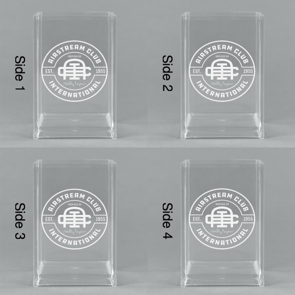 Custom Design - Acrylic Pen Holder - All Sides