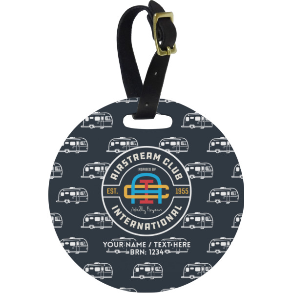 Custom Design Your Own Plastic Luggage Tag - Round
