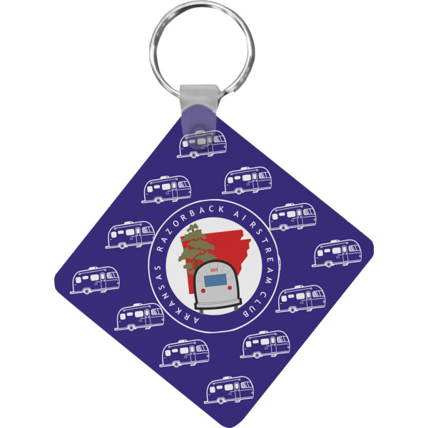 Custom Design Your Own Diamond Plastic Keychain