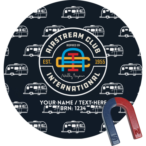 Custom Design Your Own Round Fridge Magnet