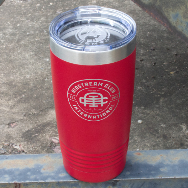 Custom Design - Red Polar Camel Tumbler - 20oz - Angled