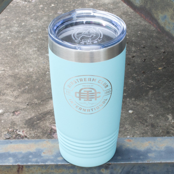 Custom Design - Teal Polar Camel Tumbler - 20oz - Angled