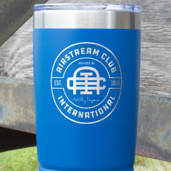 Custom Design - Blue Polar Camel Tumbler - 20oz - Close Up