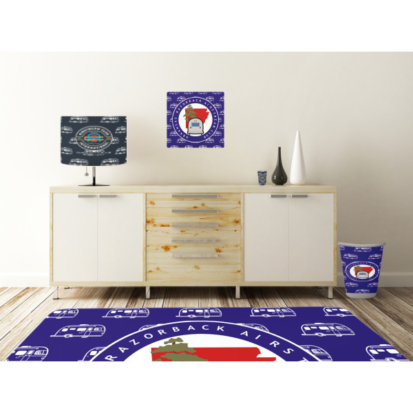 Custom Design - Square Wall Decal Wooden Desk