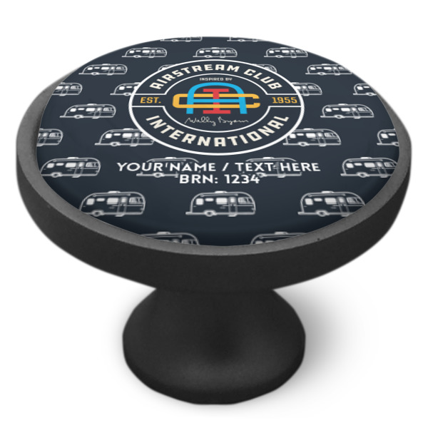 Custom Design - Cabinet Knob - Black - Side