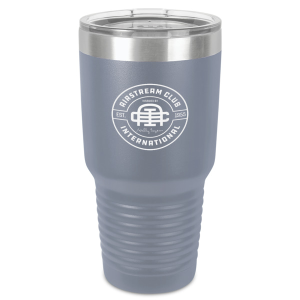 Custom Design Your Own 30 oz Stainless Steel Tumbler - Grey - Single-Sided