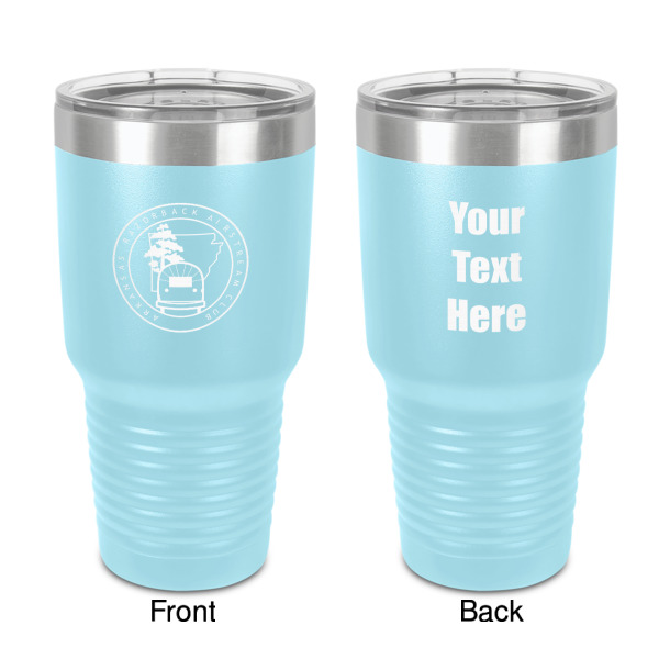 Custom Design Your Own 30 oz Stainless Steel Tumbler - Teal - Double-Sided