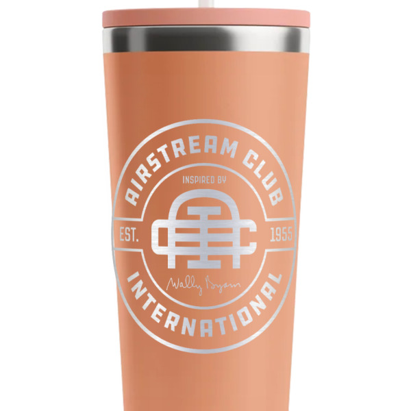 Custom Design - Peach RTIC Everyday Tumbler - 28 oz. - Close Up