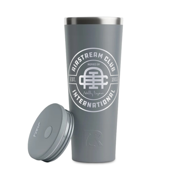 Custom Design - Grey RTIC Everyday Tumbler - 28 oz. - Lid Off