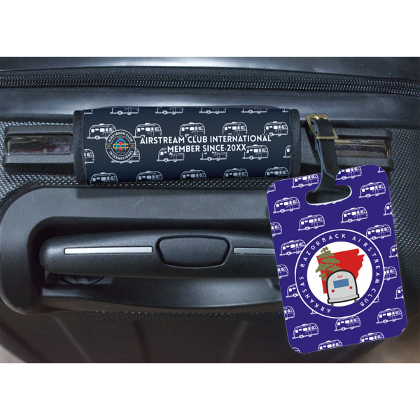 Custom Design - Luggage Wrap & Plastic Rectangular Tag - In Context