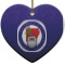 Design Your Own Heart Ceramic Ornament