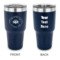 Design Your Own 30 oz Stainless Steel Tumbler - Navy - Double-Sided