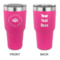 Design Your Own 30 oz Stainless Steel Tumbler - Pink - Double-Sided