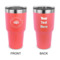 Design Your Own 30 oz Stainless Steel Tumbler - Coral - Double-Sided