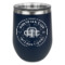 Design Your Own Stemless Stainless Steel Wine Tumbler - Navy - Single-Sided
