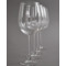 Design Your Own Wine Glasses - Laser Engraved - Set of 4