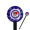 Design Your Own 7" Round Plastic Stir Sticks - Black - Single-Sided