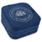 Design Your Own Travel Jewelry Box - Navy Blue Leather