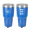 Design Your Own 30 oz Stainless Steel Tumbler - Royal Blue - Double-Sided